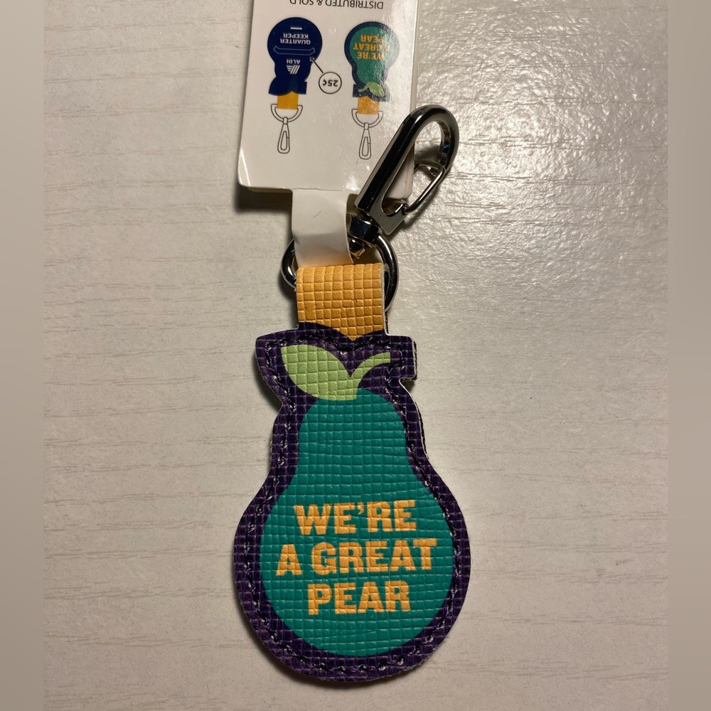 Aldi Pear Keychain Quarter Keeper